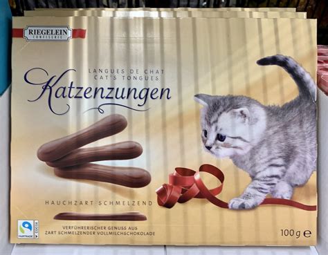 Katzenzungen aus Schokolade sind eine süße Leckerei