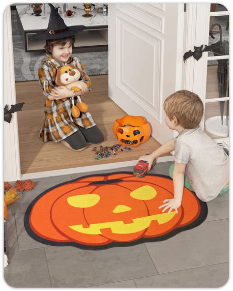 Halloween Door Mat Indoor Outdoor Halloween Funny Welcome Mat, 24”x32 ...