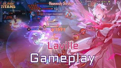 Laville Gameplay With Voice Over Clash Of Titans Cot Laville Heavenly Striker Youtube