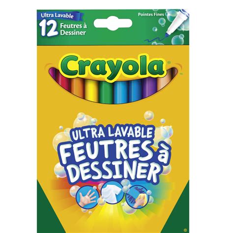 Bo Te De Feutres Dessiner Ultra Lavable Multicolore Crayola