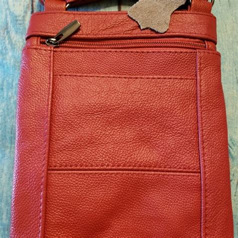 Maze Exclusive Bags Maze Womens Leather Crossbody Purse Red Poshmark