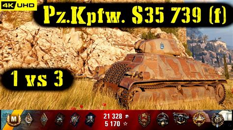 World Of Tanks Pz Kpfw S35 739 F Replay 12 Kills 1 2k Dmg Patch 1