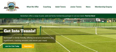 New Website Launched | Beckenham Lawn Tennis Club: Get 25% Off Membership In First Year