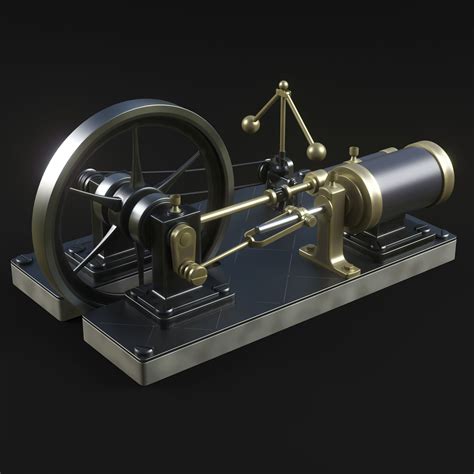 Steam Engine Free 3d Model Obj Fbx Free3d