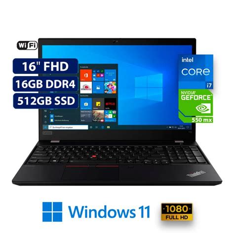 Laptop Lenovo Thinkpad T16 G1 16 Core I7 1260p 3 4ghz 16gb 512gb Ssd Mx550 2gb W11 Lenovo