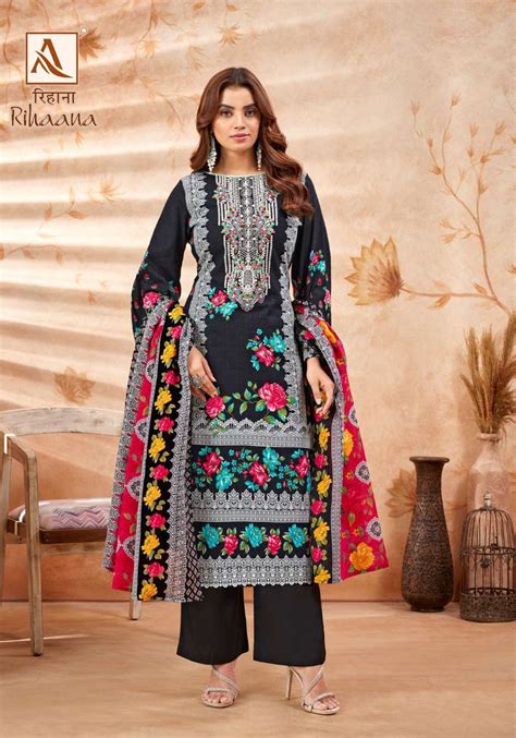 Alok Suit Rihaana Pakistani Cotton Suit Collection Wholesale Price