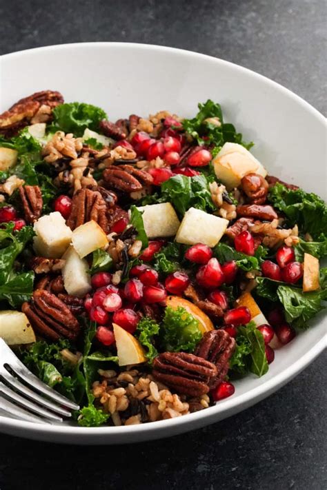 Kale Pomegranate Salad Whisper Of Yum