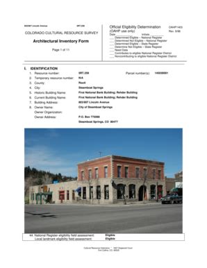 Fillable Online Steamboatsprings Lincolnavenue Doc