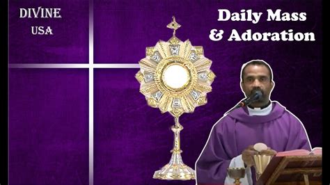 Live Mar 27 2023 Holy Mass And Adoration Divine Usa Youtube