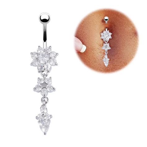 Aliexpress Buy Sexy Dangle Belly Bars Belly Button Rings Belly