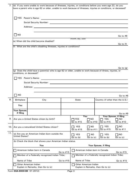 Form Ssa 8000 Bk Fill Out Sign Online And Download Printable Pdf