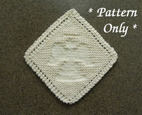 Grandma S Favorite Angel Knitting Pattern Diagonal Dishcloth Knitting