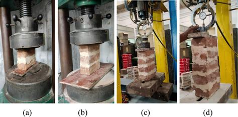 Testing Setup Of Masonry Prisms Download Scientific Diagram