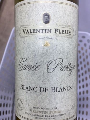 Les Celliers Du Prieure Valentin Fleur Cuv E Prestige Blanc De Blancs