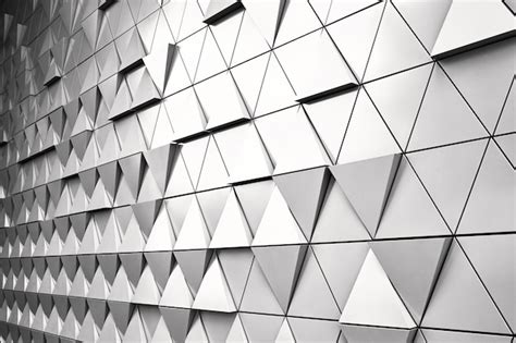 Premium Photo | Geometric silver background