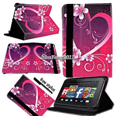 For Various Amazon Kindle Fire 7 inch Tablet FOLIO LEATHER STAND CASE ...