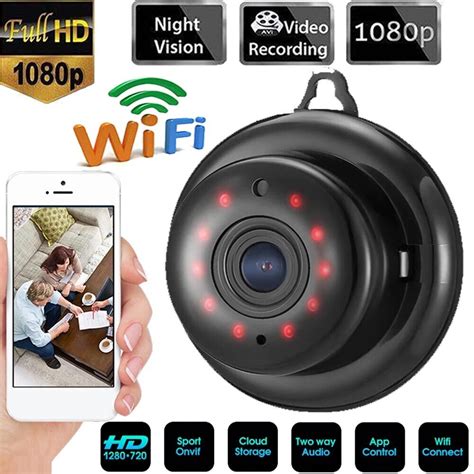 Mini WIFI IP Kamera WLAN Webcam Überwachungskamera Nachtsicht HD 1080P