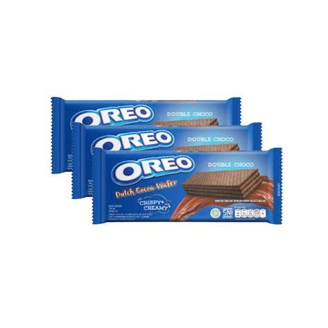 Jual Oreo Dutch Cocoa Wafer Double Choco Coklat 3 X 140 4 Gr Shopee