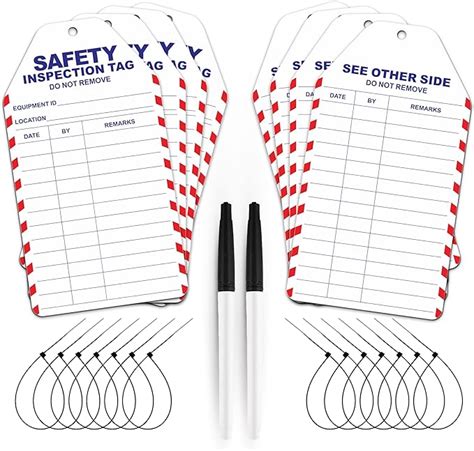 Amazon Safety Inspection Tags For Accident Prevention 25 Pack