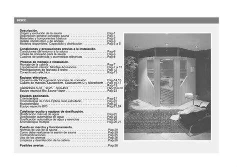 Pdf Manual Sauna Finlandesa Inbeca Pdbdocs Astralpool Manuales