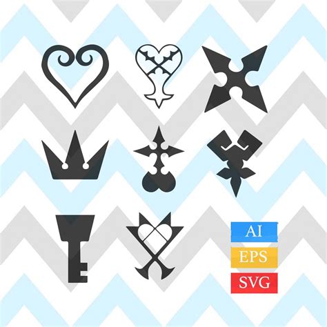 Kingdom Hearts Symbol Tattoos