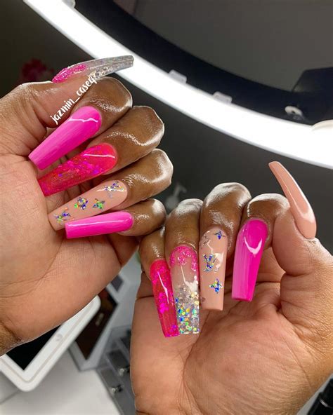 Jazmin 💅🏽 Nail Bo On Instagram “these So Pweettyyy🥰💅🏽💕🤩💗😍 Getjazzed” Drip Nails Dope