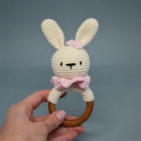 Baby Rattle CROCHET PATTERN Amigurumi Bunny Rabbit Rattle Etsy