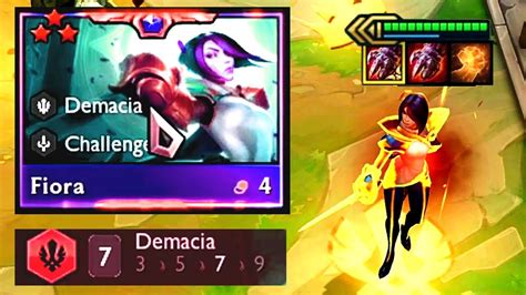 7 Demacia Fiora 3 Star ⭐⭐⭐ Tft Set 95 Youtube