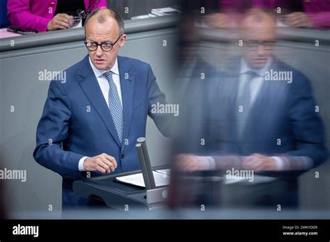 Deutscher Bundestag Plenarsitzung Friedrich Merz Cdu Im Portrait