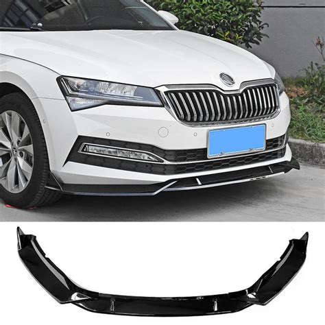 Front Bumper Spoiler For Skoda Superb Front Skirts Splitter To