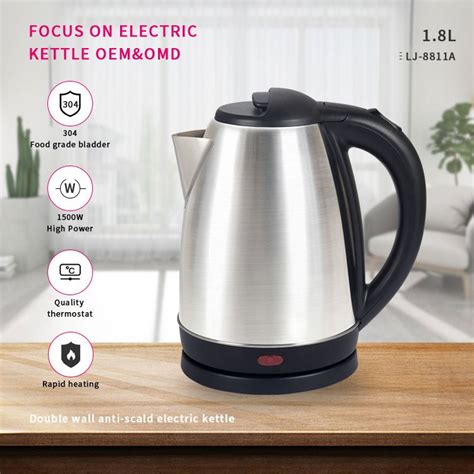 GTZU 2L Kettles Wireless Electric Kettle Heater Scarlett Stainless