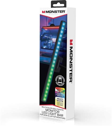 Amazon Monster Multicolor LED Light Bar Works With Laptop Desktop