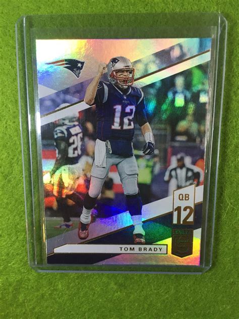 Tom Brady Prizm Refractor Card Jersey 12 Patriots 2019 Panini Donruss