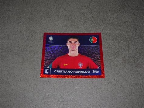 Topps Sticker POR 2 Ronaldo Rot Euro EM 2024 Kaufen Auf Ricardo