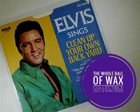 Elvis Clean Up Your Own Back Yard The Fair Is Moving On 45