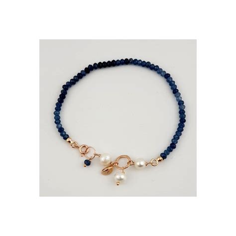 Bracciale Rugiada Agata Blu Zaffiro Perle Coltivate Marak Gioiello