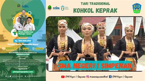 Piala Gubernur Pelajar Juara 2022 TARI TRADISIONAL SMA NEGERI 1