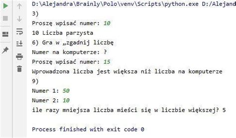 proszę o pomoc praca w Python 3 9 0 Napisz program który w odpowiedzi