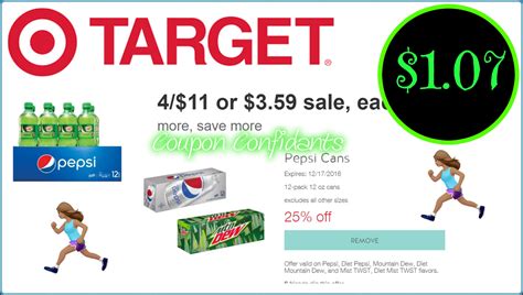 Pepsi 12 pks $1.07 each at Target!!!!! ⋆ Coupon Confidants