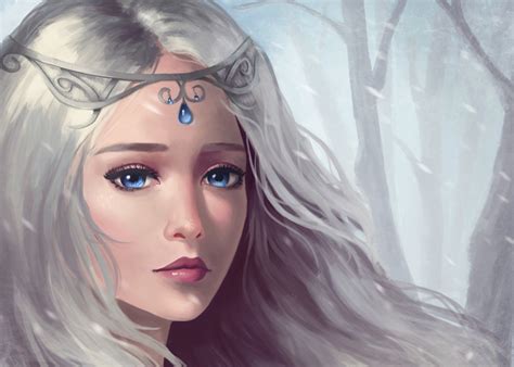 Art Luminos Woman Meiyue Fantasy Girl Snow Queen Jewel Face