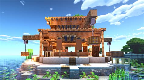 What do you think of this fishing hut design on a tiny island!? 💜 [Tutorial Included] : r ...