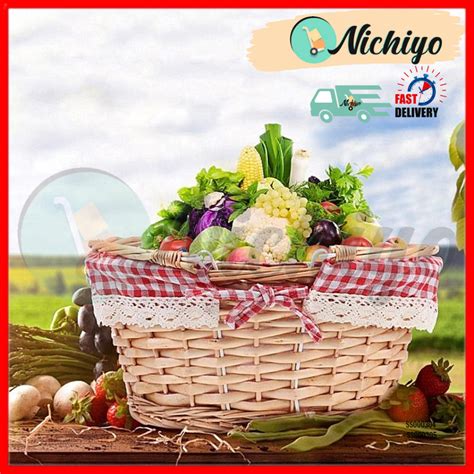 Fast Shipping Wholesale Storage Basket Picnic Bakul Berkelah Bakul