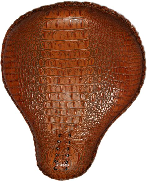 17" Classic Solo Seat - Brown Alligator - La Rosa Design Corp