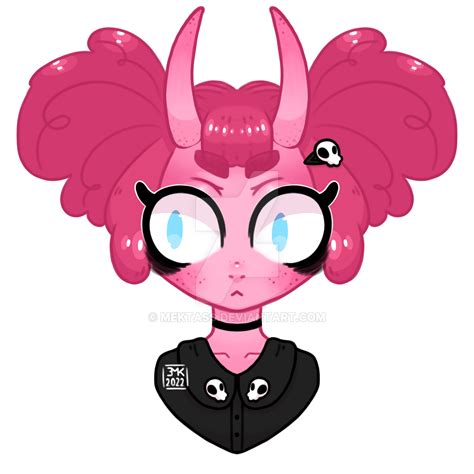 Pink Demon Girl By Mektass On Deviantart