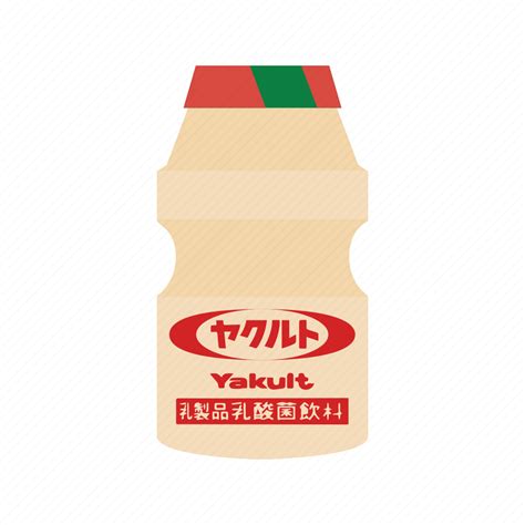 Yakult Yogurt Drink Bottle Icon Download On Iconfinder