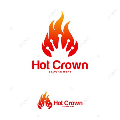 Crown Logo Vector Art PNG, Hot Crown Logo Designs Concept Fire Crown Logo Template Vector Crown ...