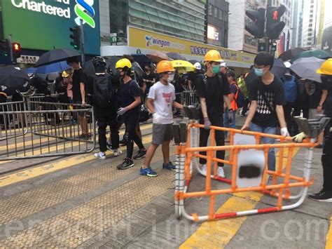 【更新】港警強勢驅趕 多人受傷49人被抓 7 28 遮打集會 反送中 大紀元