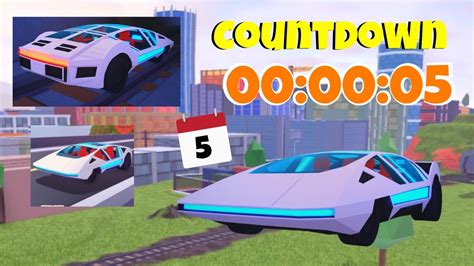 Jailbreak Update COUNTDOWN CONCEPT CAR 5 Days Of Vehicles 5