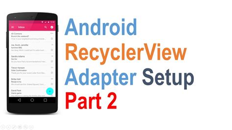 226 Android RecyclerView Tutorial Part 2 YouTube