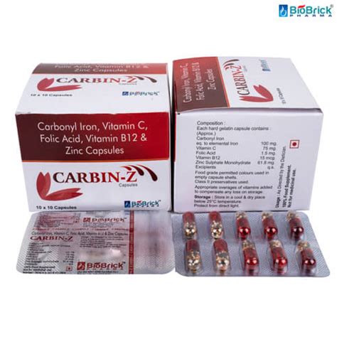 Carbonyl Iron Vitamin C Folic Acid Vitamin B12 Zinc Capsules